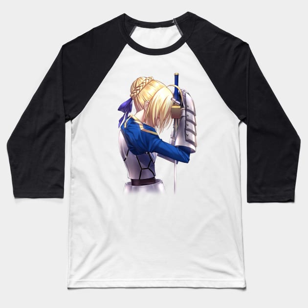 saber artoria Baseball T-Shirt by xEmiya